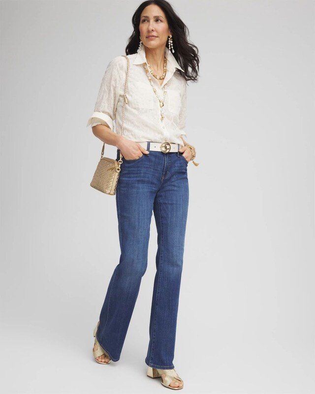 Embroidered Pocket Collared Shirt - image 2
